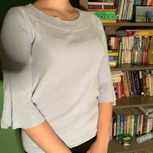 Talbots Boat Neck, Flare Sleeve, Knit Top